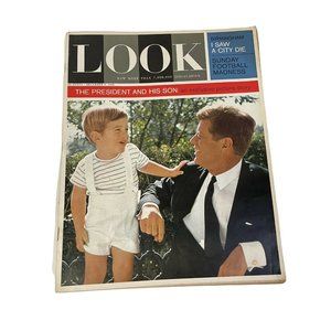 Look Magazine The President and His Son John F Kennedy December 3, 1963